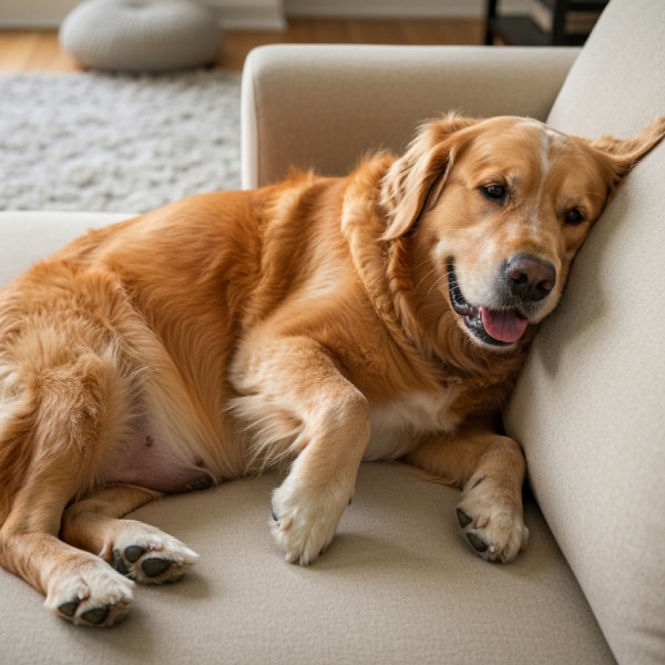 Cão obeso