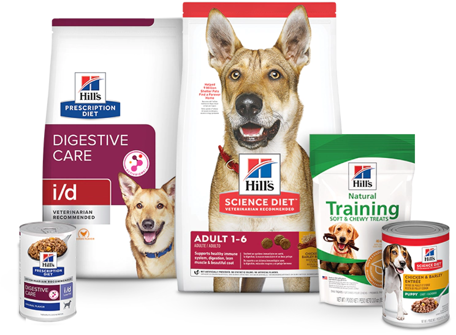 Pacotes de alimentos Hill's Pet Science Diet