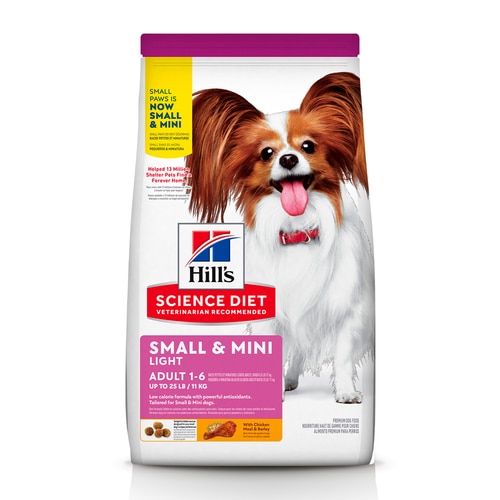 Light com baixas calorias Pequenos e Mini para Cães Adultos